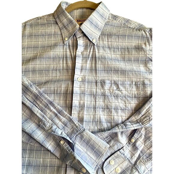 Resistol Light Blue Long Sleeve  Button Up‎ Shirt Medium - Picture 1 of 7